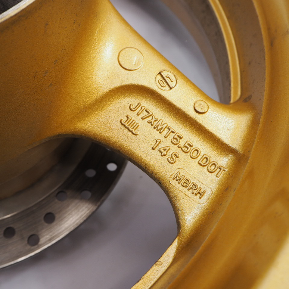 CB1300SF SC40純正リアホイール后ろホイール17x5.50 98-02年14Sリアブレーキディスクローター