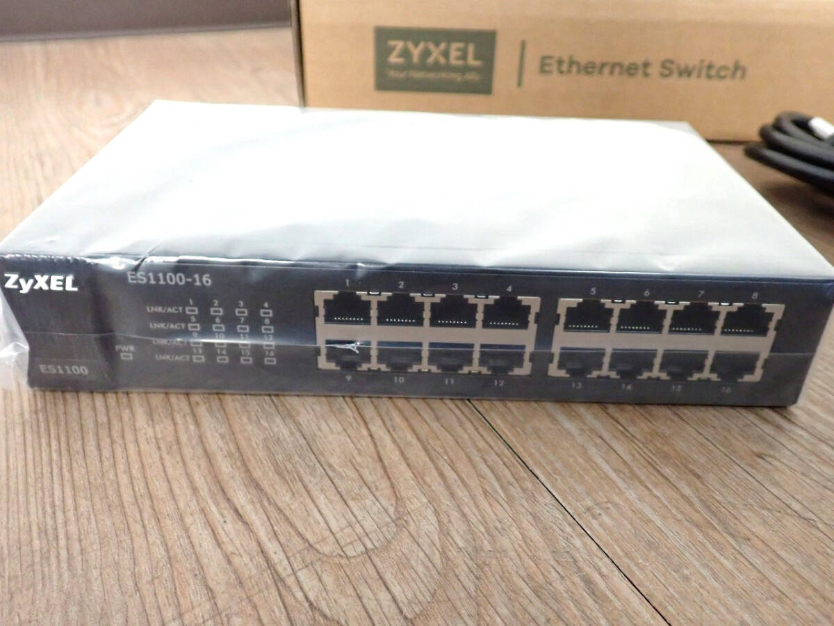  новый товар переключение ступица ZYXELE ES1100-16 The i cell Anne деньги jido First i-sa сеть переключатель 16 порт 100-240V сеть 2