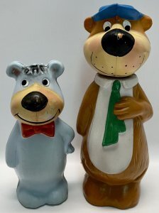1965 W.GOEBEL ヨギベア & ブーブー ソフビ スクイーズ ドール フィギュア YOGI BEAR ハンナバーベラ ハックルベリーハウンド ヴィンテージ