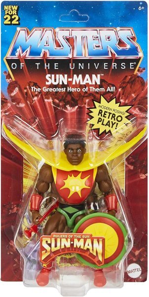 マテル マスターズオブザユニバース サン・マン フィギュア ヒーマン MATTEL MASTERS OF THE UNIVERSE SUN-MAN MOTU
