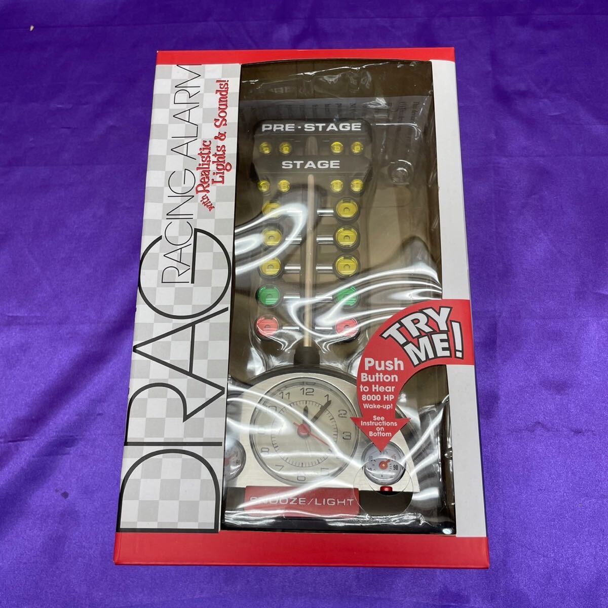 希少品 Drag Race Alarm Clock ドラッグレース 目覚まし時計 リアルサウンド アメリカン クラシック 雑貨 インテリア R51809