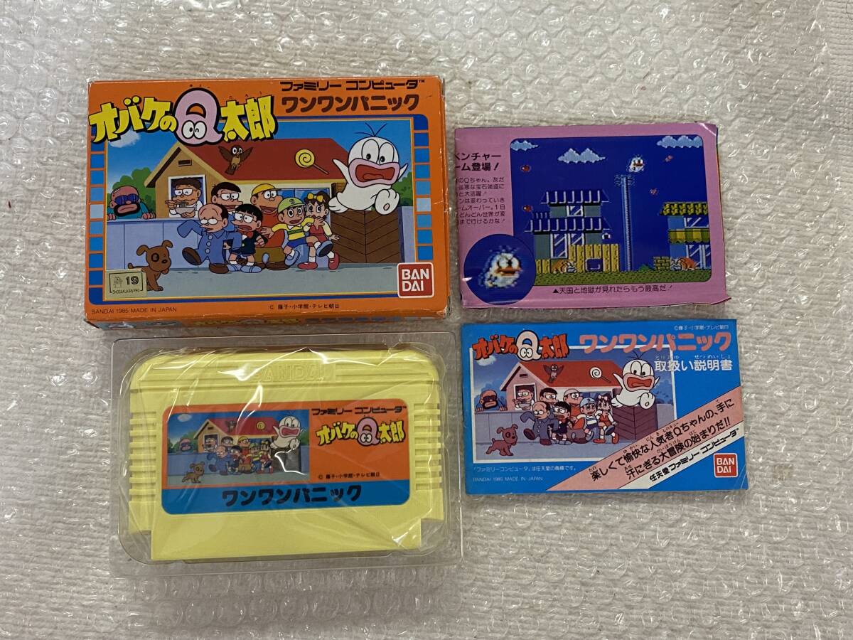 （お得な特別割引価格） FC 美品 ワンワンパニック オバケのQ太郎 箱説付き 珍品 レア アクション