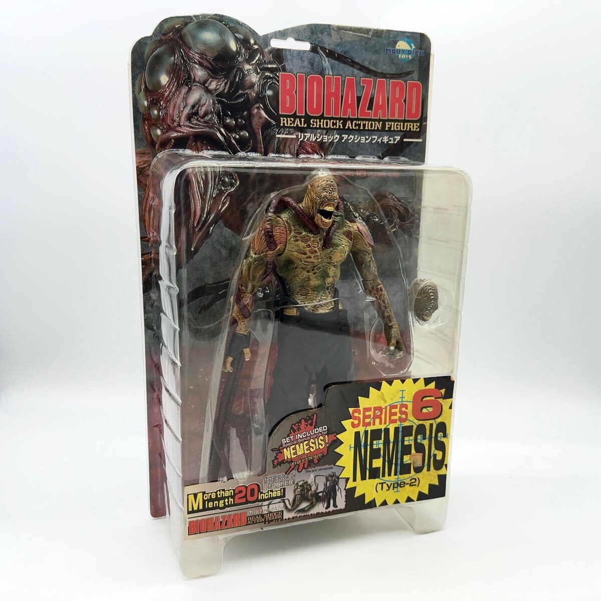 【新品未開封/デッドストック】MOBY DICK TOYS バイオハザード 追跡者 NEMESIS ネメシス Type-2 リアルショック アクションフィギュア