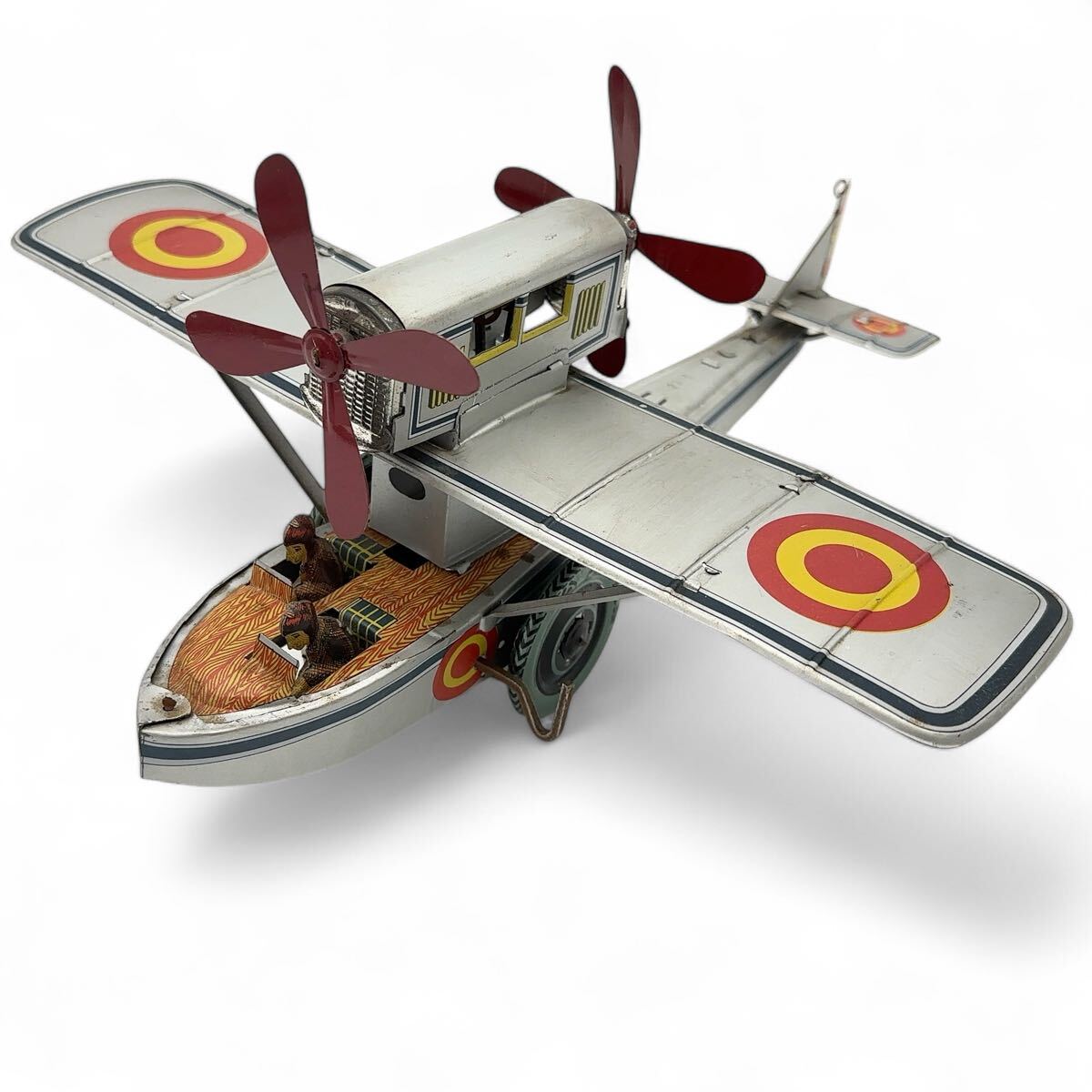 【完動品貴重な逸品】PAYA Hidroavion Plus Ultra 水上飛行機 ブリキ