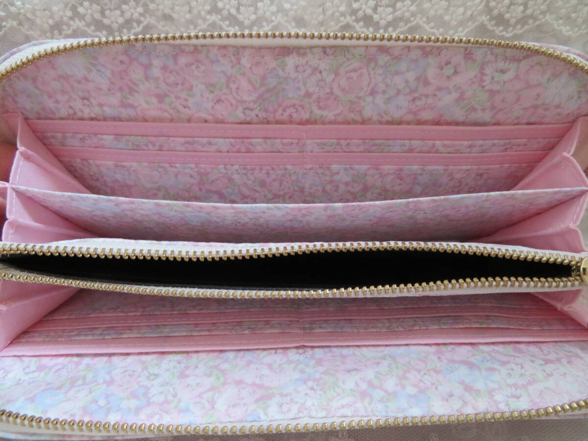 チャイブ　ペールカラーコレクション　メルシー限定色　リバティ　長財布　ハンドメイド_画像5