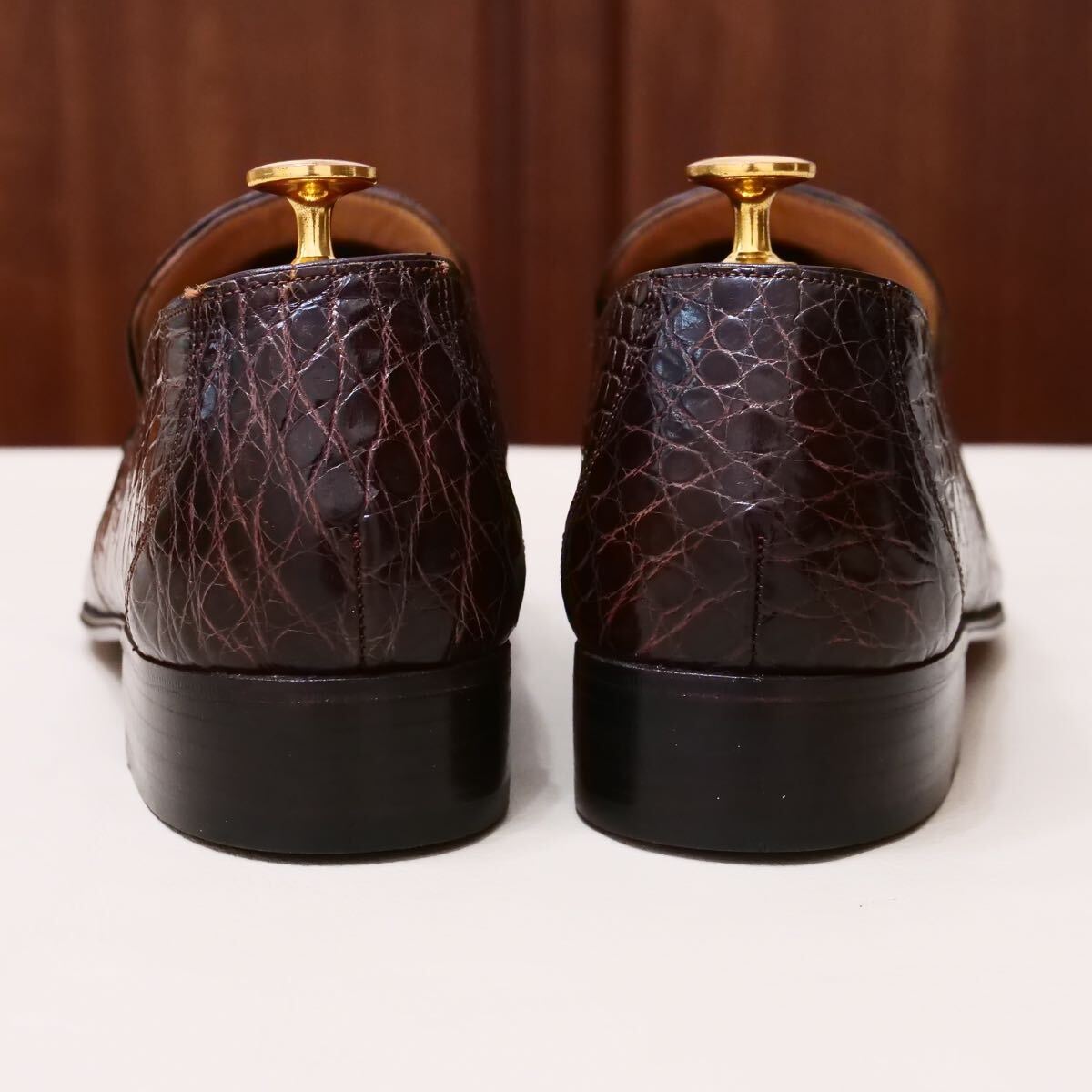 BALLY バリー クロコダイルビットローファー ゴールド金具 BALLY バリー クロコダイルビットローファー ゴールド金具