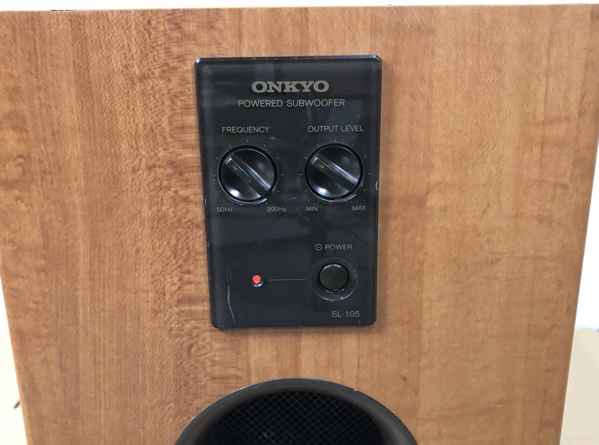 ONKYO SL-105 オンキョー パワード サブ ウーファー ONKYO Onkyo SL-105 オンキョー パワード サブウーファー アンプ