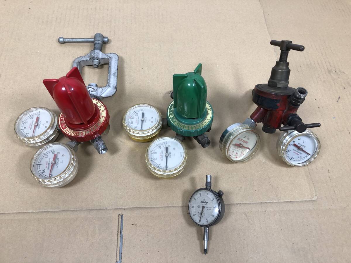 アセチレン調整器　圧力調整器　３個まとめて　千代田精機　SANWA精機