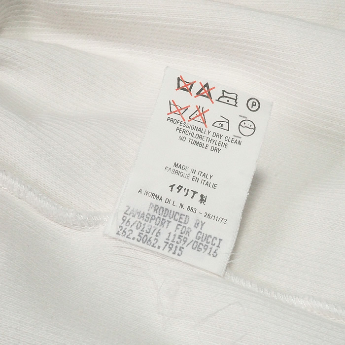 富士屋◆ グッチ GUCCI ポロシャツ ホワイト ブラックライン レディース サイズL