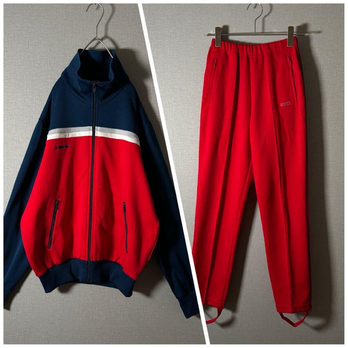 セットアップ☆アディダス adidas 西ドイツ製 ジャージ トラック セットアップ☆アディダス adidas 西ドイツ製 ジャージ トラック