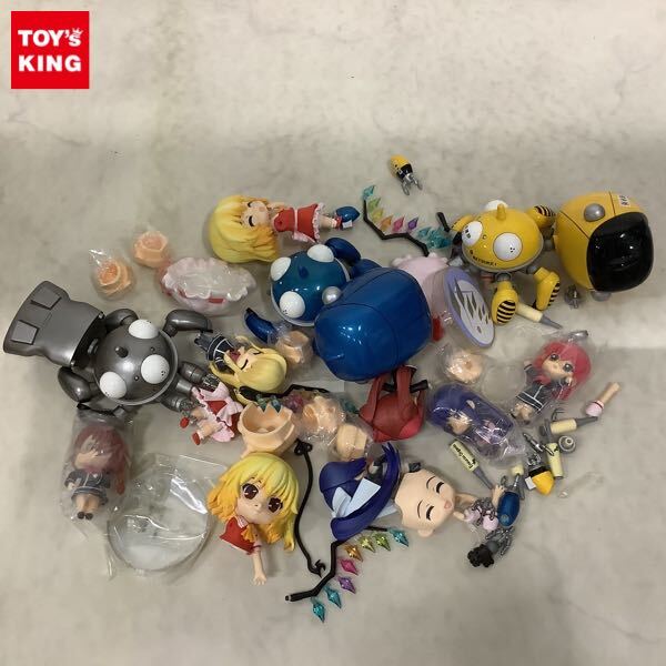 1円〜 訳あり ジャンク ねんどろいど等 フィギュア フランドール・スカーレット タチコマ 交換用表情パーツ 台座 他