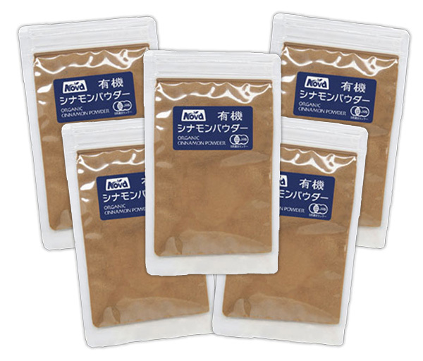 有機シナモンパウダー 100g(20gＸ５袋)★無農薬オーガニック★スリランカで生産される品種のなかでも最高の香りをもつセイロンシナモン♪