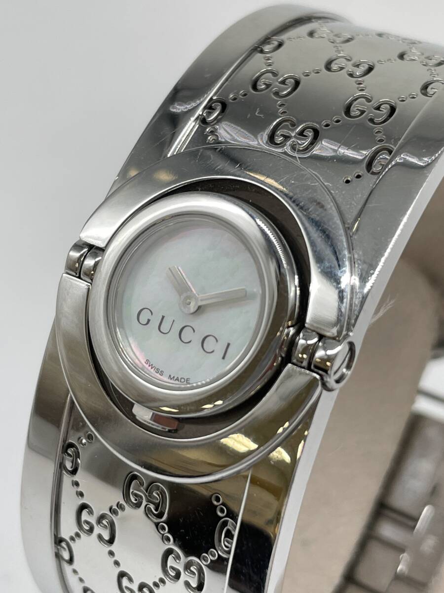 極美品 GUCCI グッチ トワール バングル ウォッチ GG柄 腕時計 極美品 GUCCI グッチ トワール バングル ウォッチ GG柄 腕時計