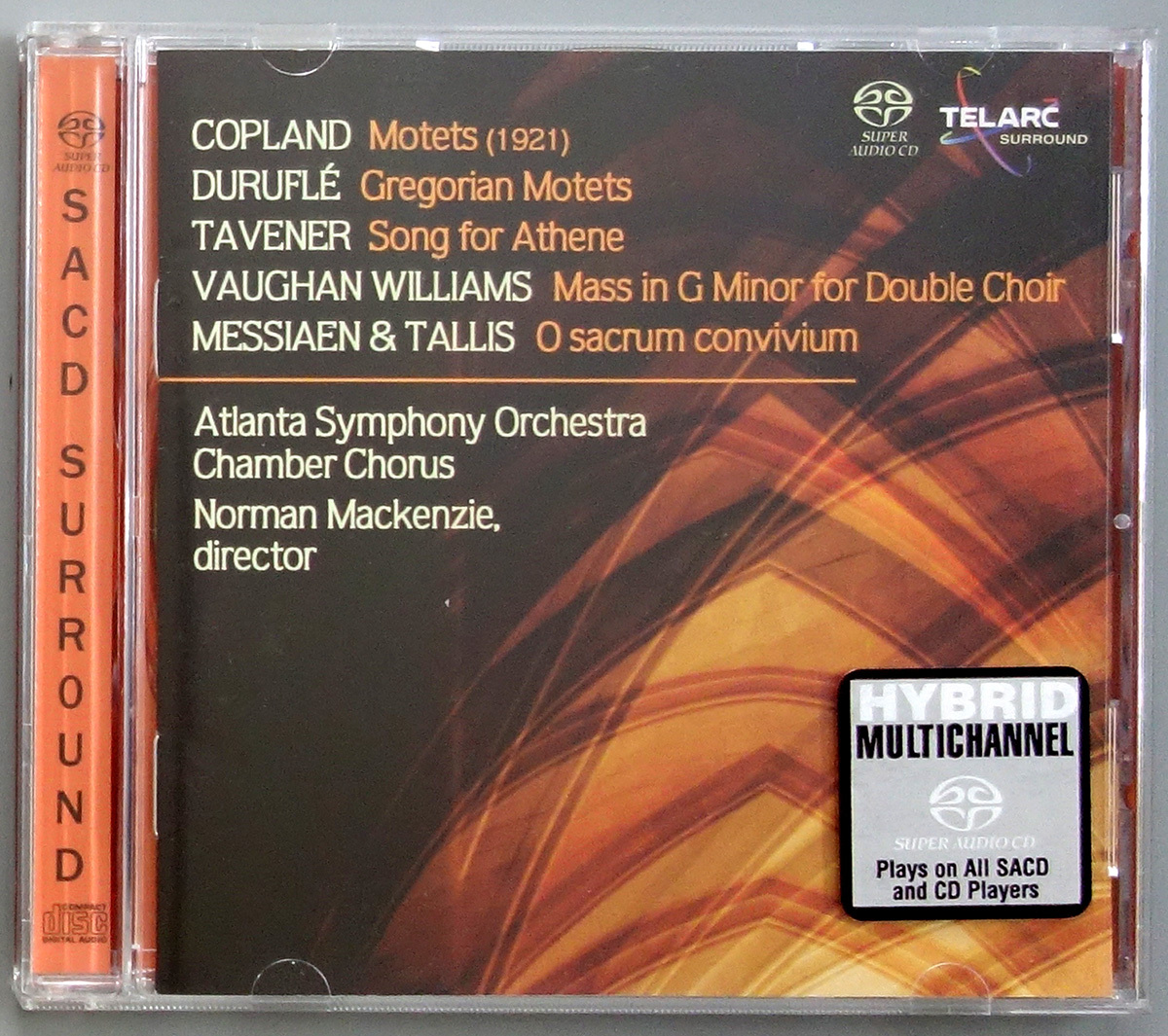 Telarc SACD-60654 ノーマン・マッケンジー、アトランタ交響楽団室内合唱団、ヴォーン=ウィリアムズ：ミサ ト短調 他ア・カペラ作品集 SACD