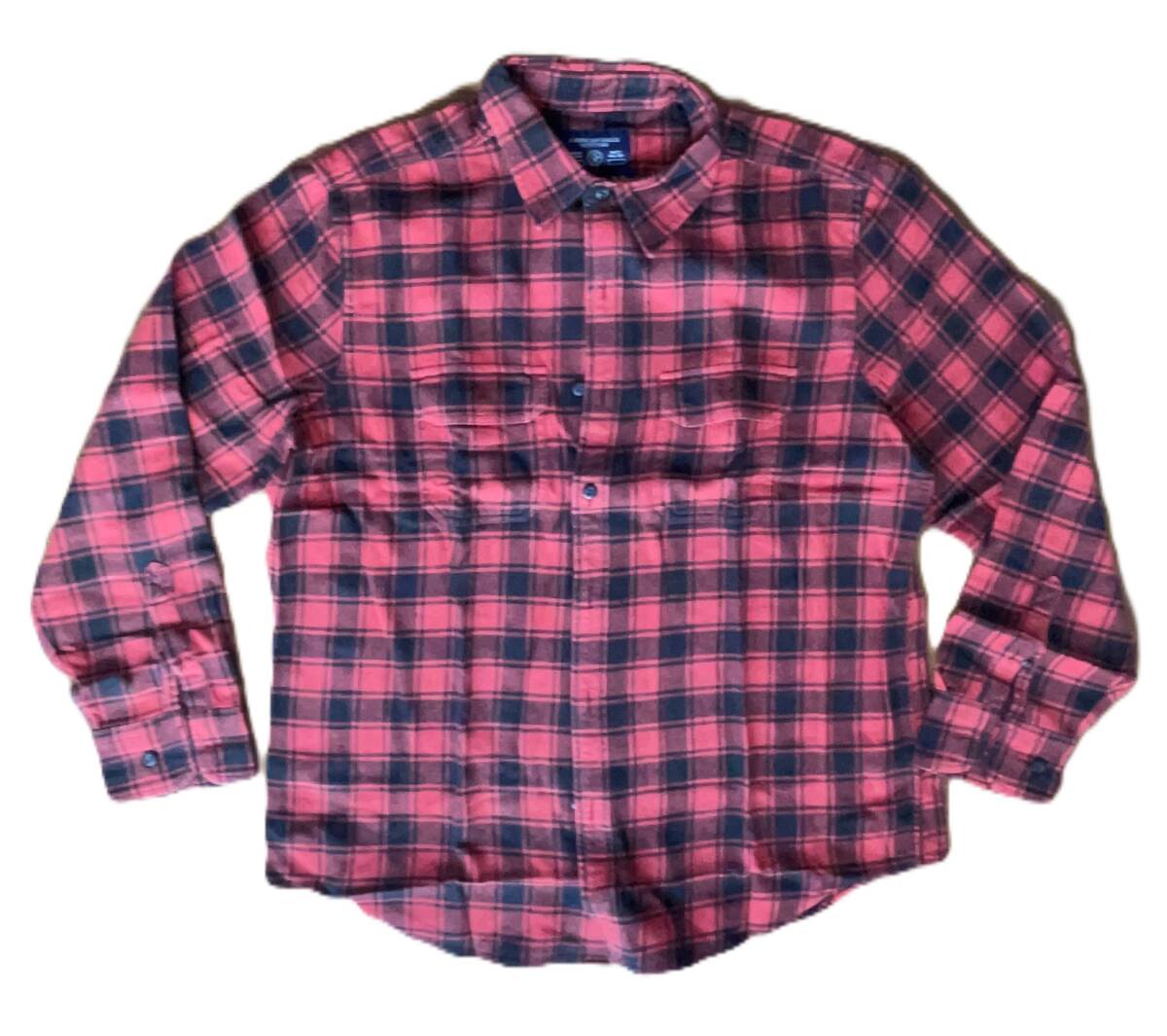【古著】アメリカンイーグル アウトフィッターズ ：American Eagle OUTFITTERS■ネルシャツ 長袖 チェック XL/TG(XL)■ 赤/黒■メンズ■