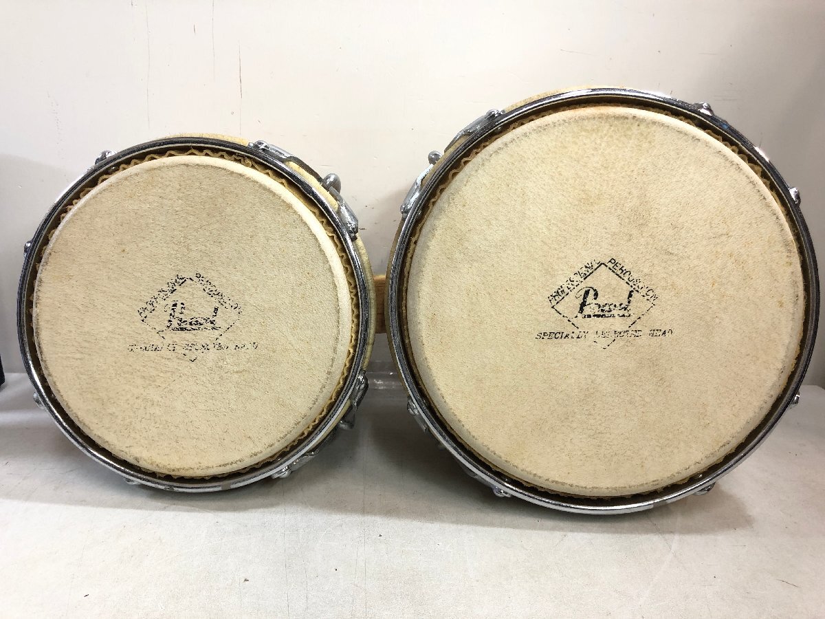 Pearl ホワイトウッドボンゴ PROFISSIONAL PERCUSSION 幅240mm
