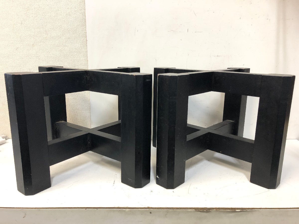 大型スピーカー対応　スピーカースタンド 2個セット　日本ビクター製 VICTOR スピーカースタンド ペア X型 2台1組 木製 SPEAKER WOOD