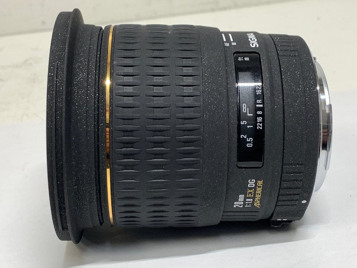 ＜美品＞SIGMA 20mm F1.8 DG RF（キヤノンEF） 元箱付 SIGMA 20mm F1.8 EX DG ASPHERICAL RF キヤノンEFマウント＜動作