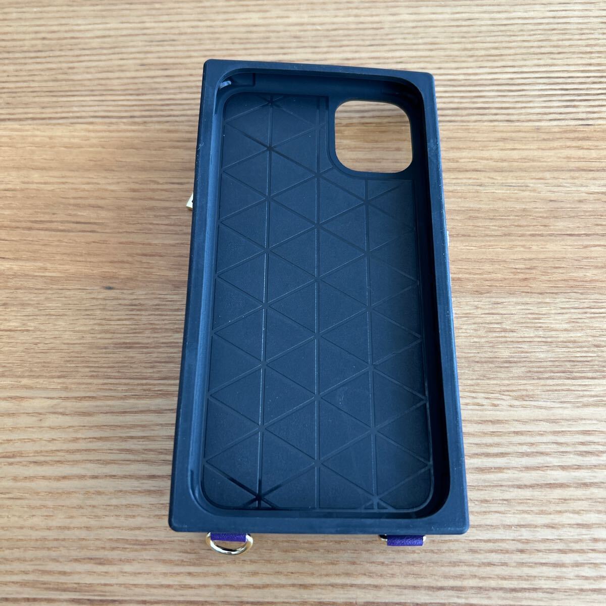 【未使用品】 iPhone 11 ケース 手帳型 ショルダー パープル No.3156_画像7