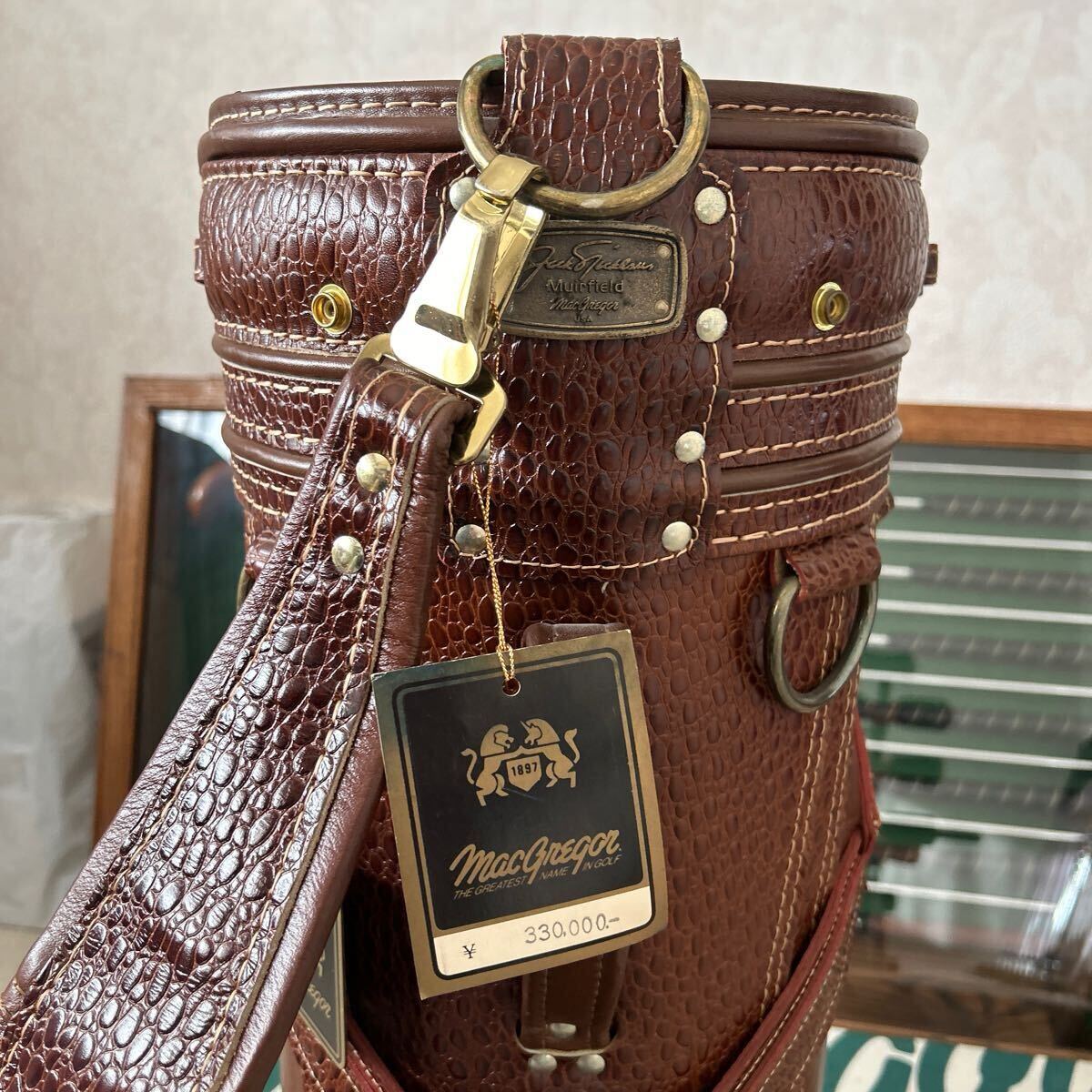 Y892 マグレガー KANGAROO LEATHER キャディーバック ほぼ未使用 Y892 マグレガー KANGAROO LEATHER キャディーバック ほぼ未使用