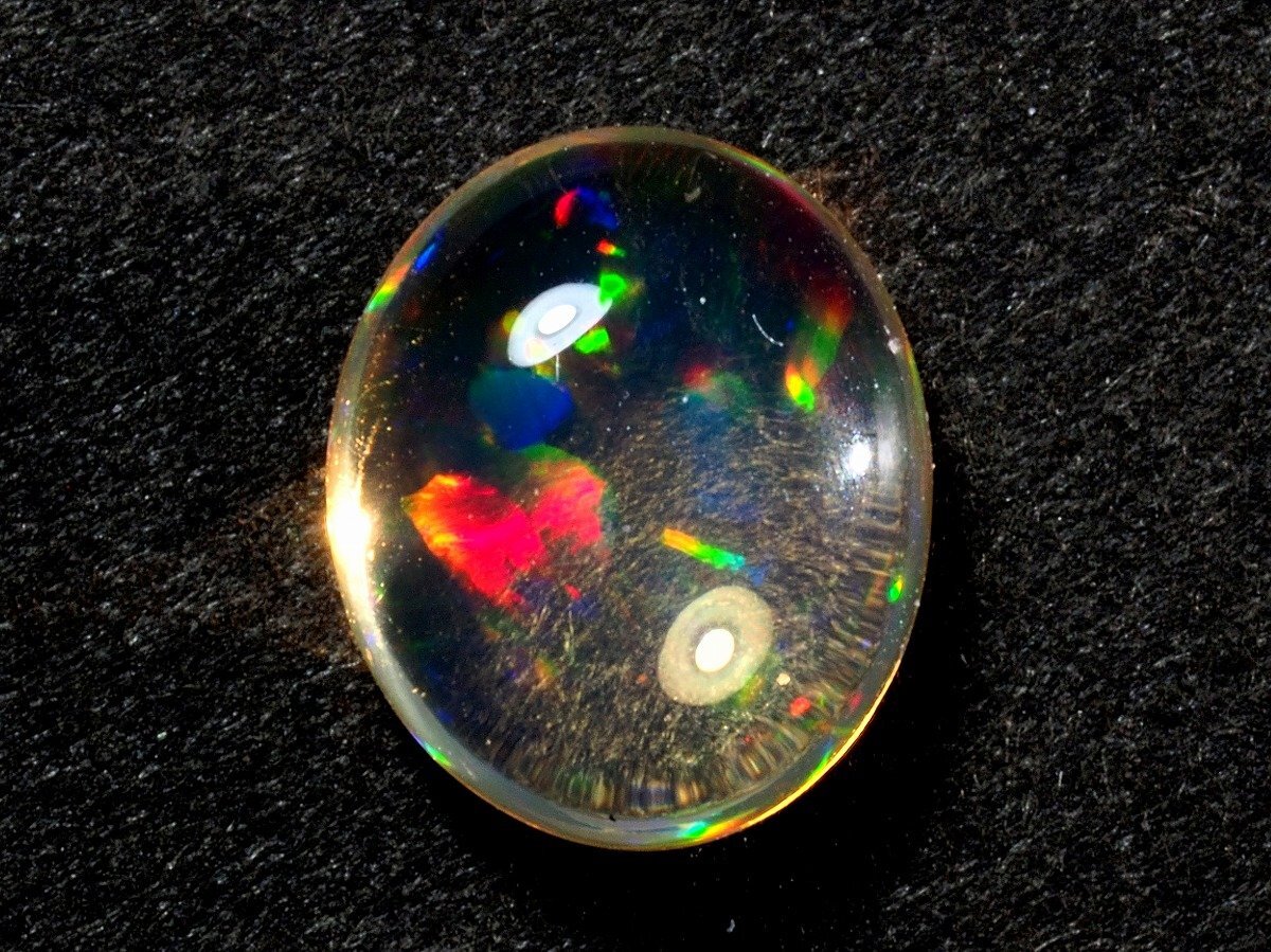 未使用デッドストック 天然メキシコオパール ルース 0.996ct、ケース入り