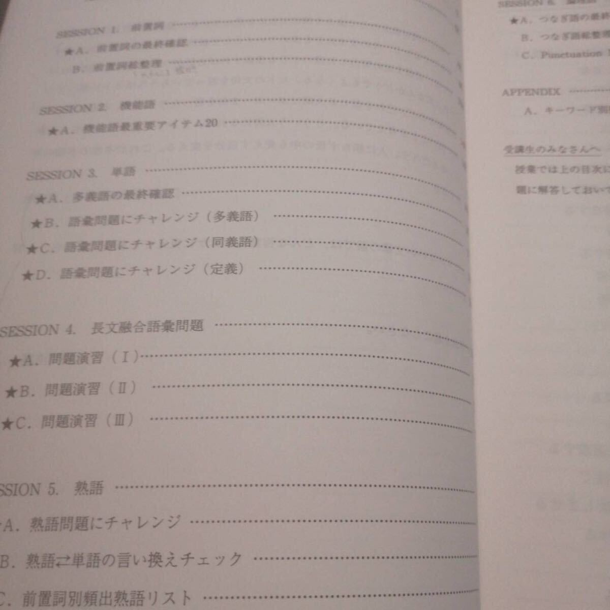 代ゼミテキスト 英語ボキャビル天国 冬期直前講習会 仲本浩喜