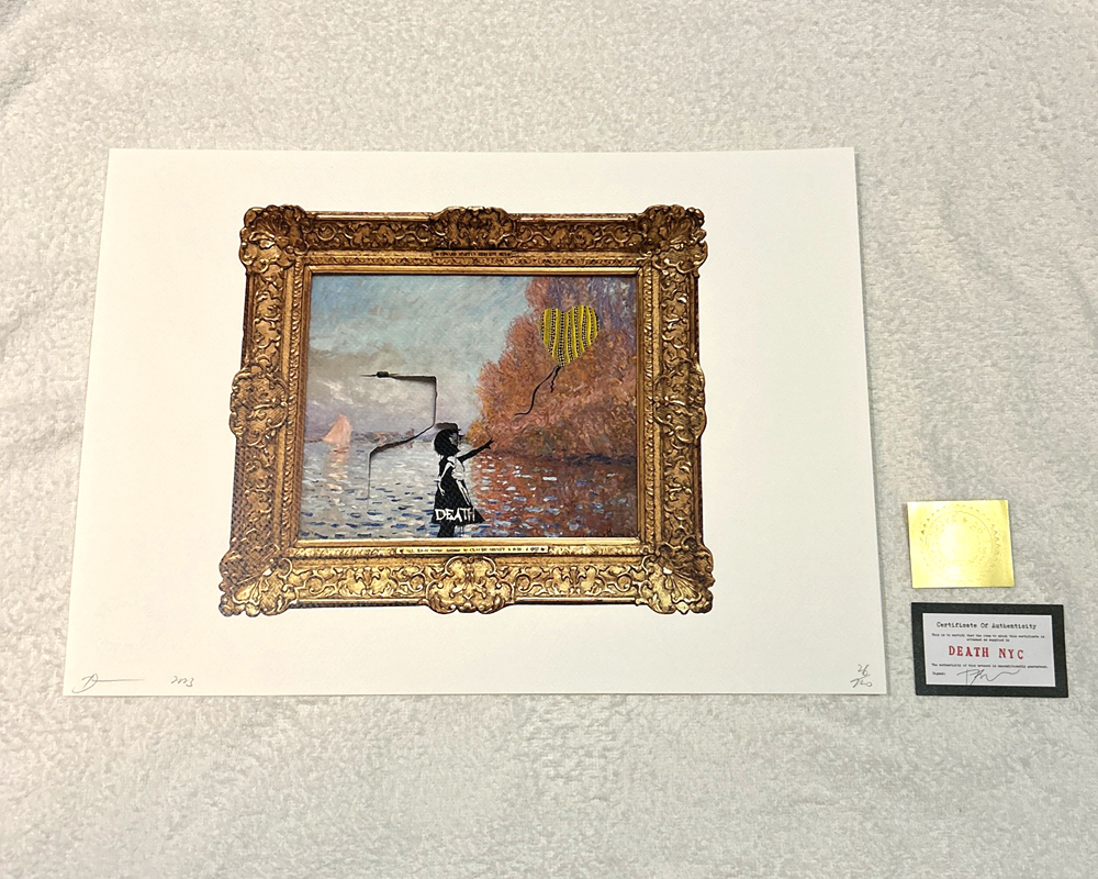 Yahoo!オークション - DEATH NYC バンクシー Banksy「風船と少女 Yahoo!オークション - DEATH NYC バンクシー Banksy「風船と少女