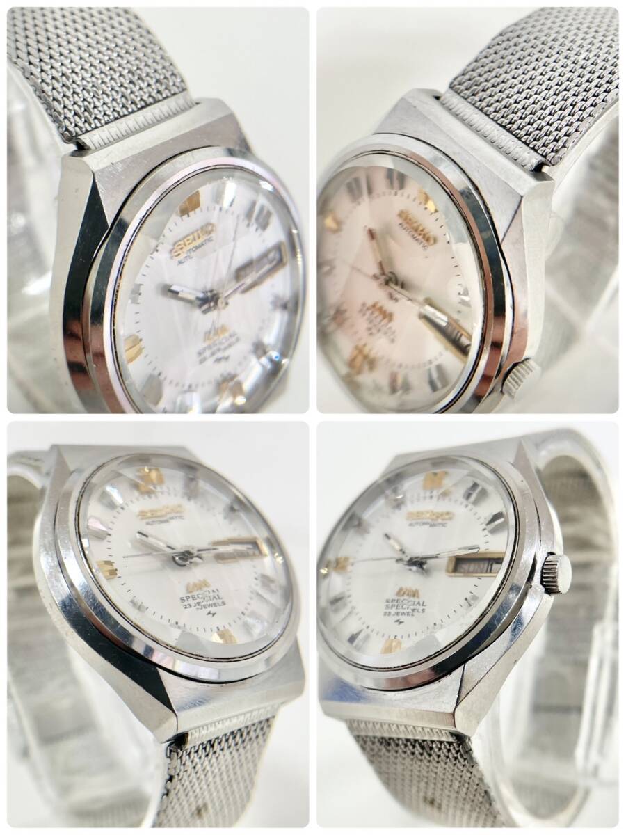 1 иен ~*[SEIKO load matic специальный 23 камень 5216-6030 самозаводящиеся часы работа товар ] Seiko / наручные часы /LM SPECIAL/ дата / серебряный циферблат *