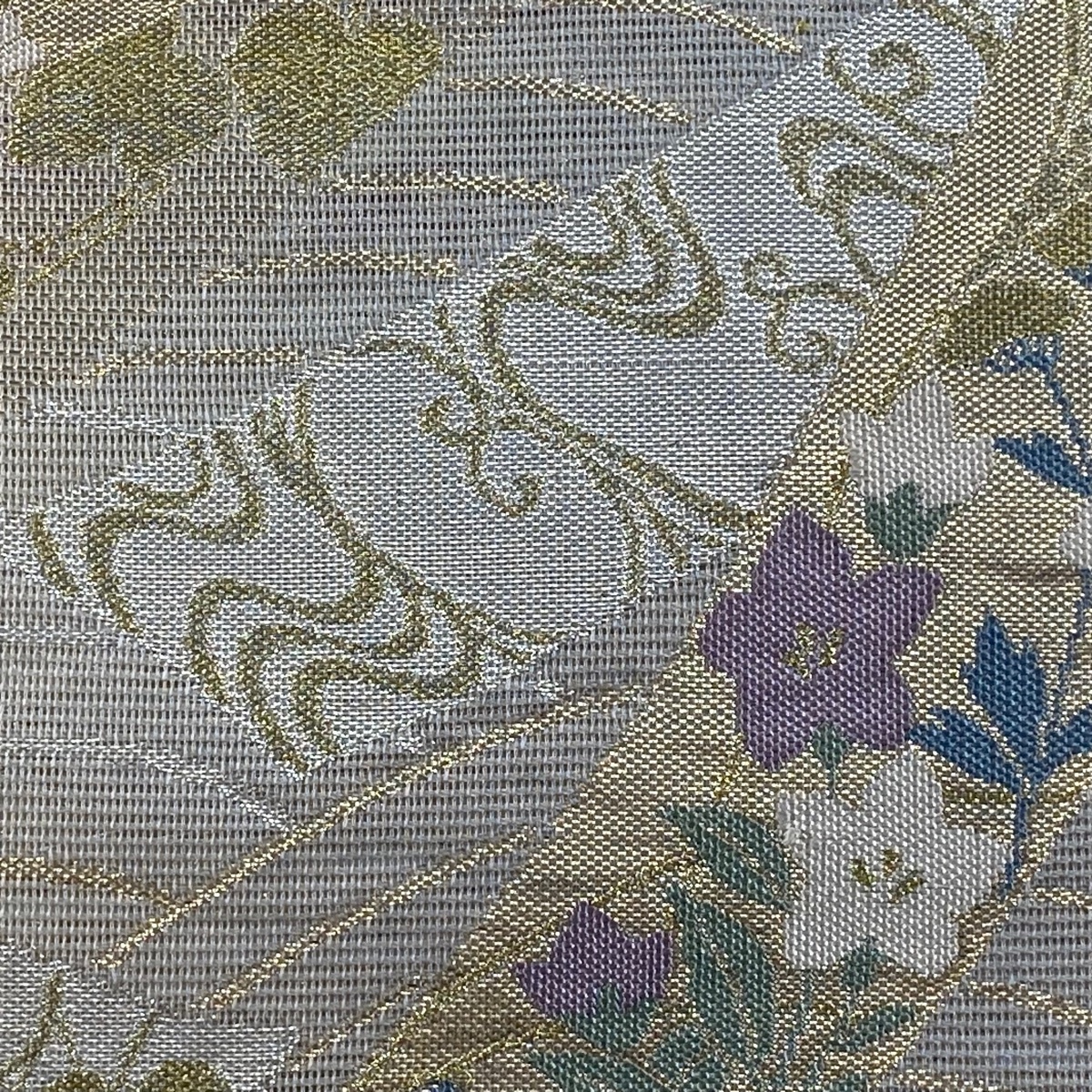 訪問着 美品 秀品 袋帯セット 松竹梅 流水 刺繍 ぼかし 薄茶色 訪問着 美品 秀品 袋帯セット 松竹梅 流水 刺繍 ぼかし 薄茶色