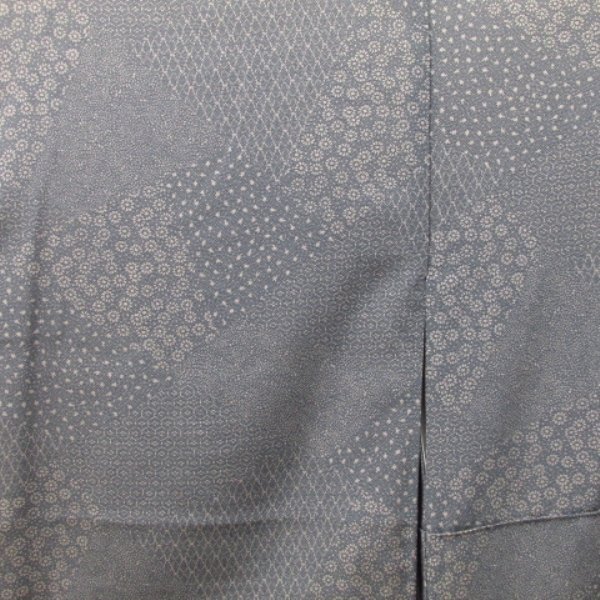 * kimono 10* 1 jpy silk fine pattern . length 161cm.68cm [ including in a package possible ] **