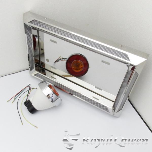 大型車ナンバー枠ヒシオコシDX(極太) NAKANO ジャストサイズ ナンバー枠 大型 50角オコシ 鏡面