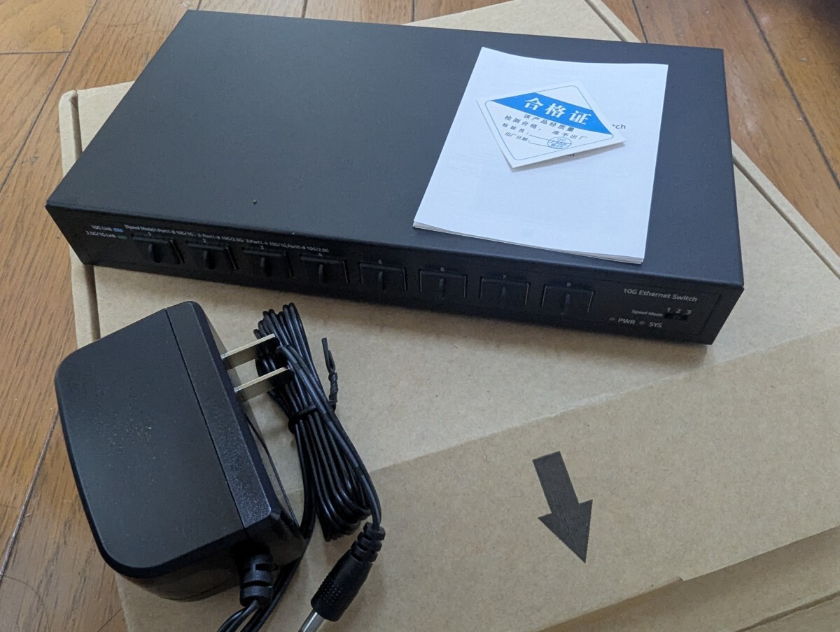 10GbE SFP+ イーサネット スイッチ 8 ポート 10000Mbps 光 SFP+