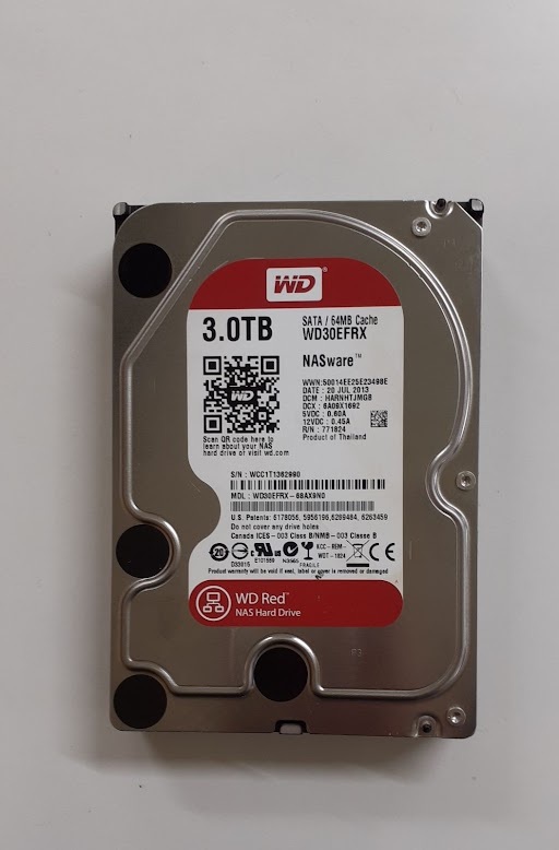 L1113-01　3.5インチHDD WESTERN DIGITAL WD30EFRX 3TB