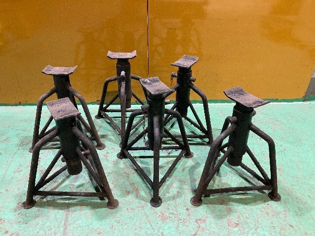 【1円スタート！】馬ジャッキ ウマジャッキ 6個セット メーカー / 耐荷重不明 自動車整備 ※佐川着払い発送