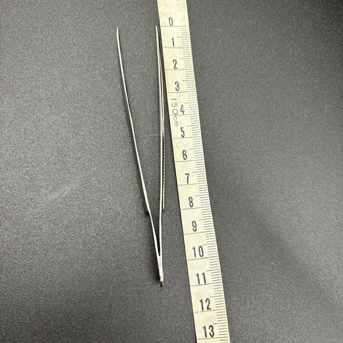 先細(xì)無(wú)鉋ピンセット　　メーカー詳細(xì)不明　未使用品
