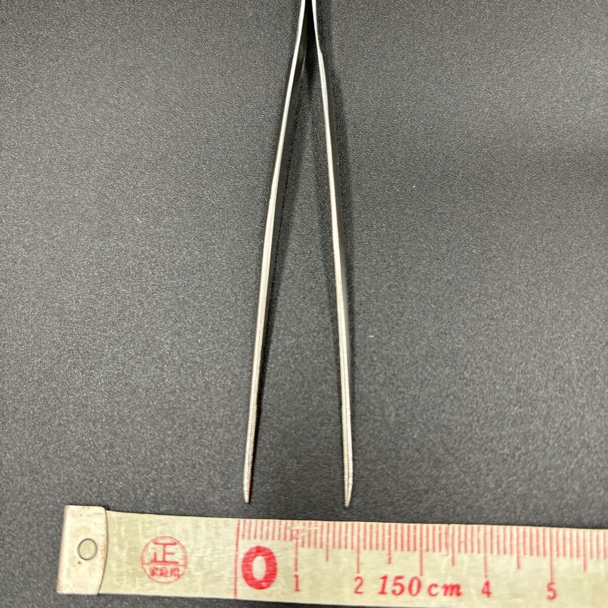 先細(xì)無(wú)鉋ピンセット　　メーカー詳細(xì)不明　未使用品