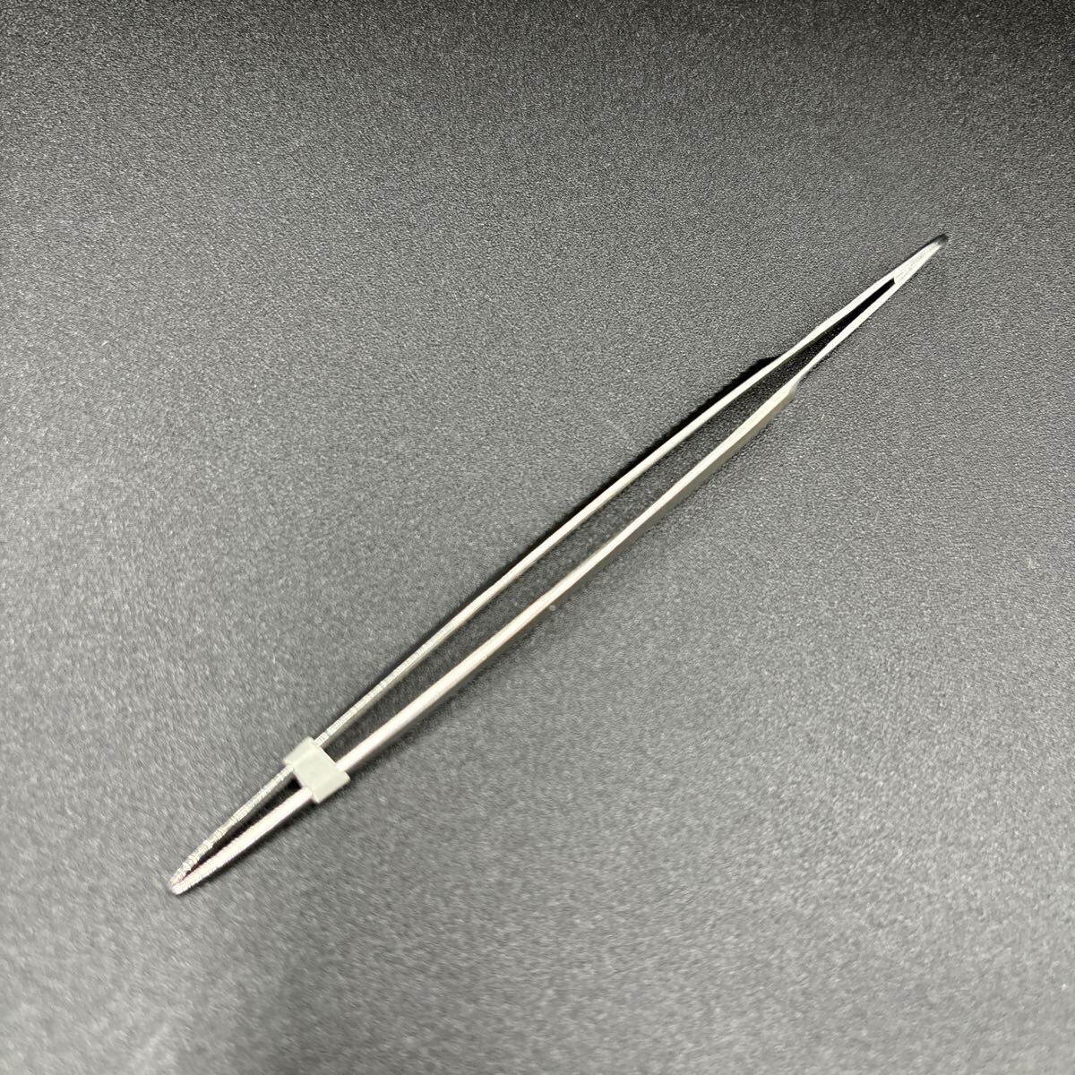 先細(xì)無(wú)鉋ピンセット　　メーカー詳細(xì)不明　未使用品