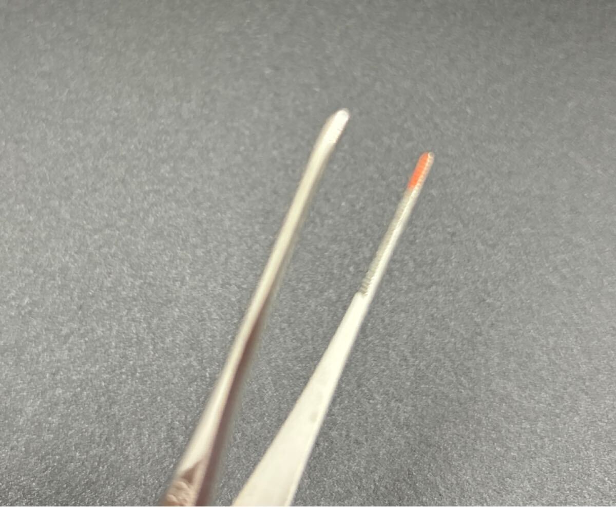 先細(xì)無(wú)鉋ピンセット　　メーカー詳細(xì)不明　未使用品