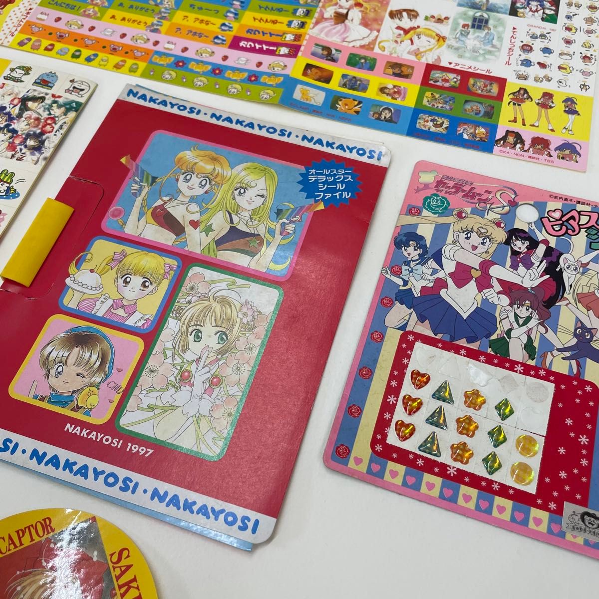 当時物 90年代 なかよし 付録 シール 他 6種セット 当時物 90年代 なかよし 付録 シール 他 6種セット