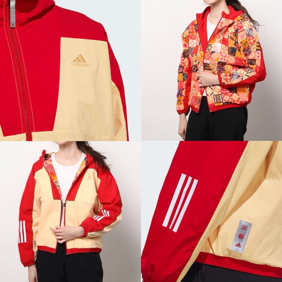 美品】adidas アディダス CNY 春節 レディース リバーシブル 美品】adidas アディダス CNY 春節 レディース リバーシブル