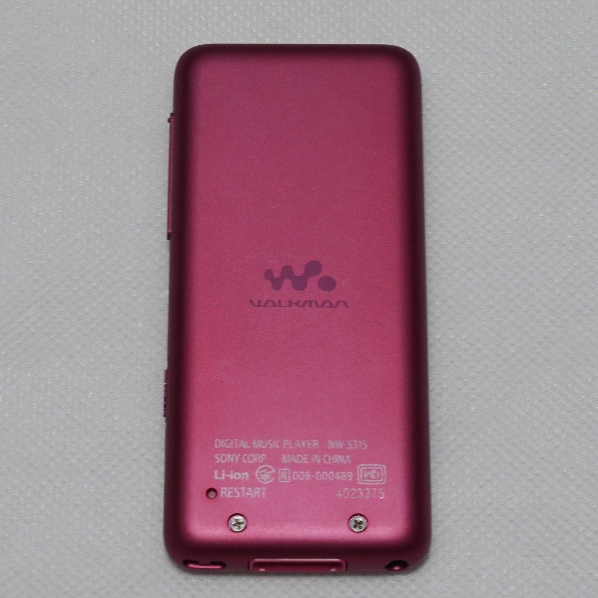 SONY ウォークマン Sシリーズ NW-S315 P (ビビッドピンク) 極 SONY ウォークマン Sシリーズ NW-S315 P (ビビッドピンク) 極