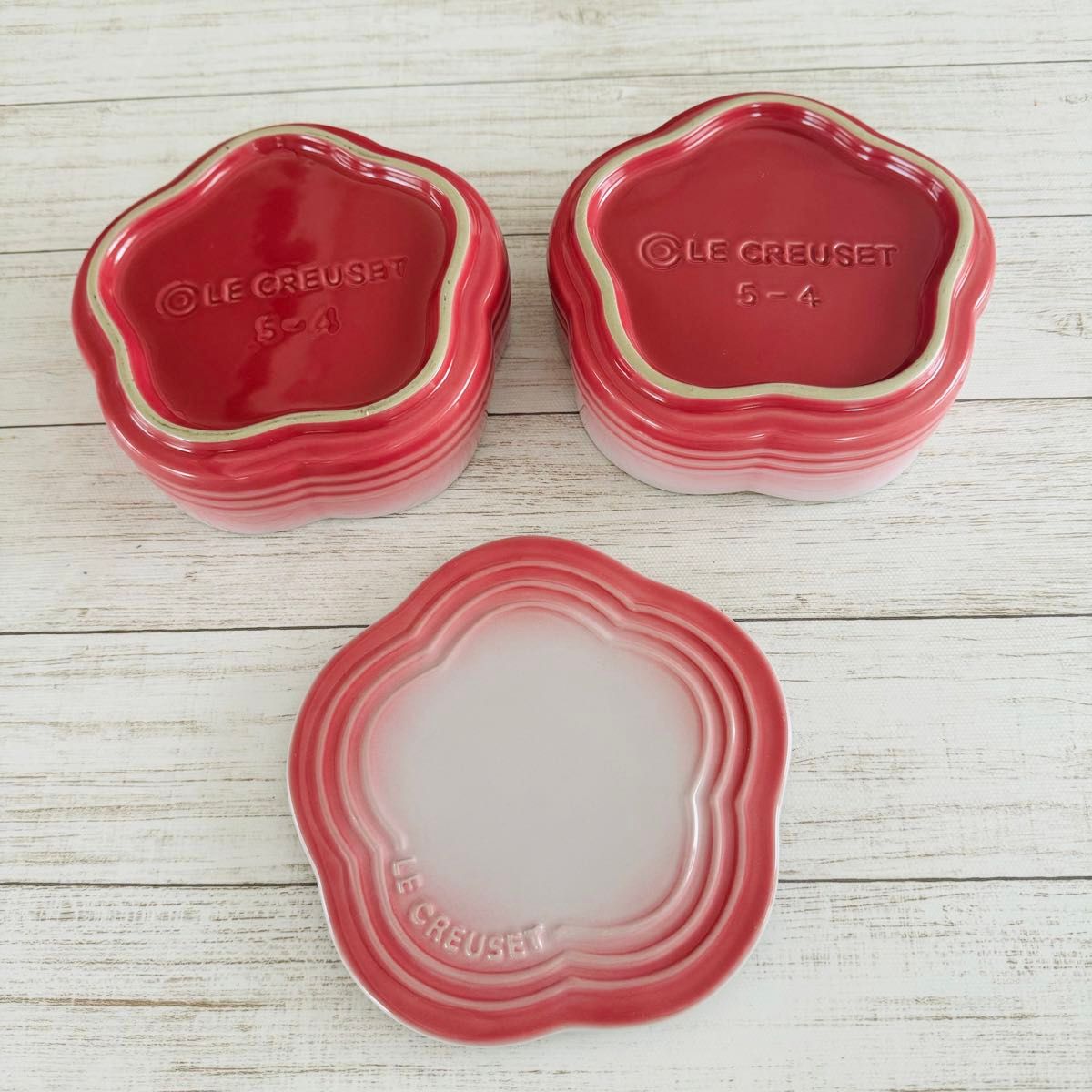 ル・クルーゼ お重 重箱 スタッキングラムカン フルール お花 ル・クルーゼ お重 重箱 スタッキングラムカン フルール お花