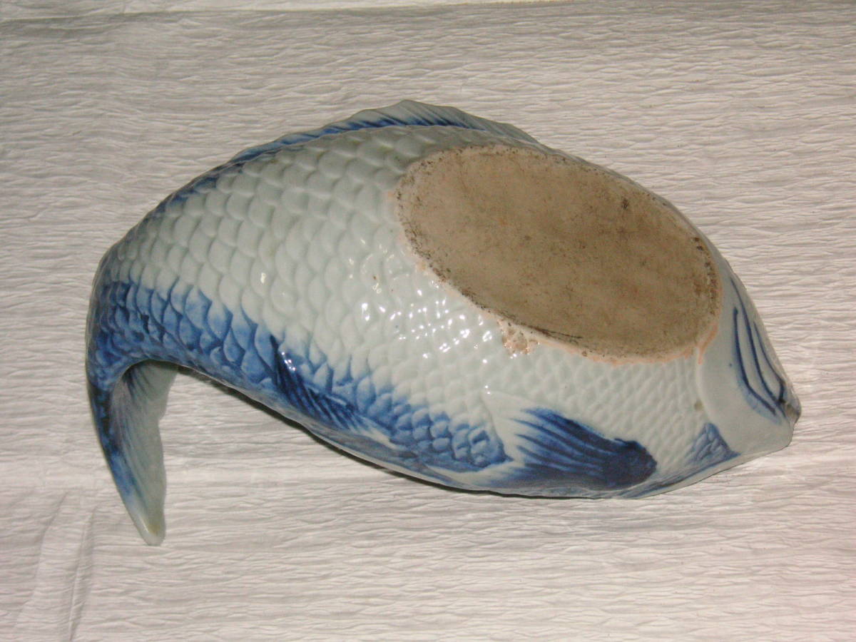 伊万里 古伊万里 魚形皿 植物図 染付 | normanhubbard.com