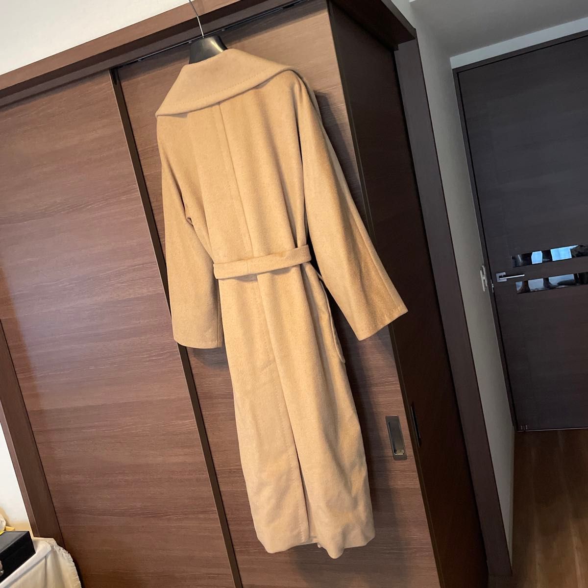 イタリア製 MAXMARA マックスマーラ キャメル素材 白タグ ロング イタリア製 MAXMARA マックスマーラ キャメル素材 白タグ ロング