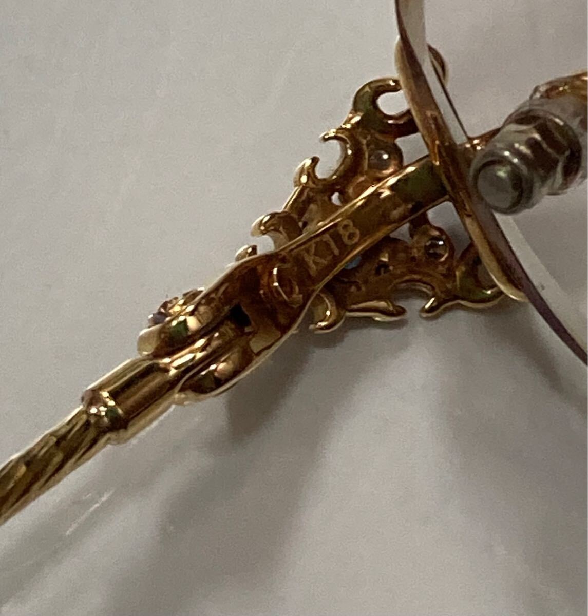PARIS MIKI パリミキ 美品♪ K18 ダイヤ フレーム メガネ 眼鏡 PARIS MIKI パリミキ 美品♪ K18 ダイヤ フレーム メガネ 眼鏡