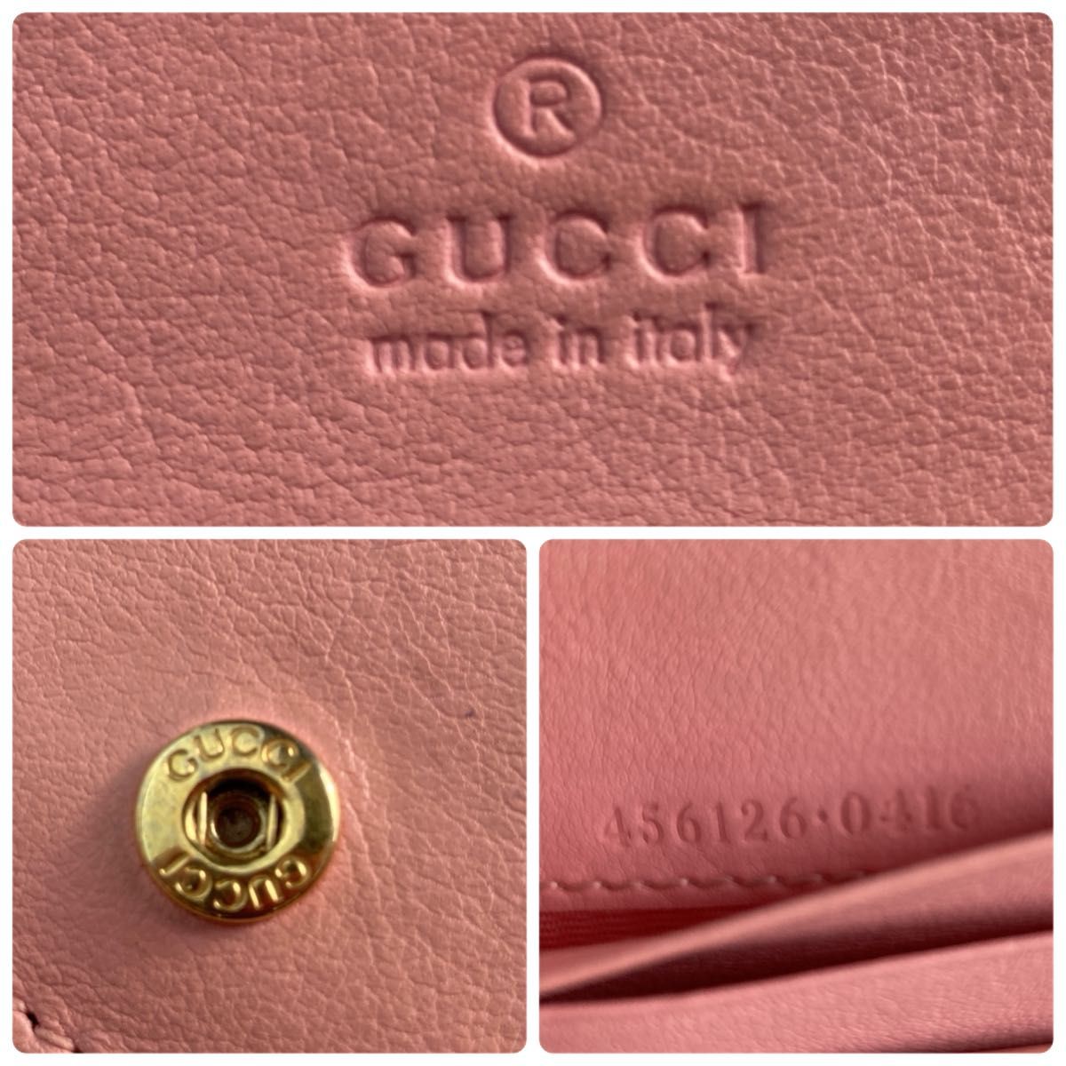 希少 GUCCI グッチ 二つ折り財布 GGマーモント パイソン 小型 希少 GUCCI グッチ 二つ折り財布 GGマーモント パイソン 小型