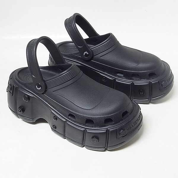 BALENCIAGA】クロックス Hard Crocs サンダル ブラック44 BALENCIAGA】クロックス Hard Crocs サンダル ブラック44