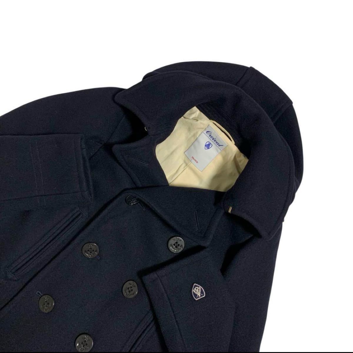 美品】orcival オーシバル ダブル ピーコート ウールコート 美品】orcival オーシバル ダブル ピーコート ウールコート