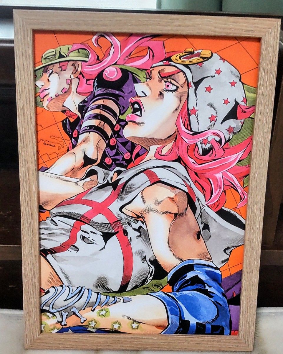 額装・A4サイズ】ジョジョキャラバン JOJO 7部 スティール 額装・A4サイズ】ジョジョキャラバン JOJO 7部 スティール