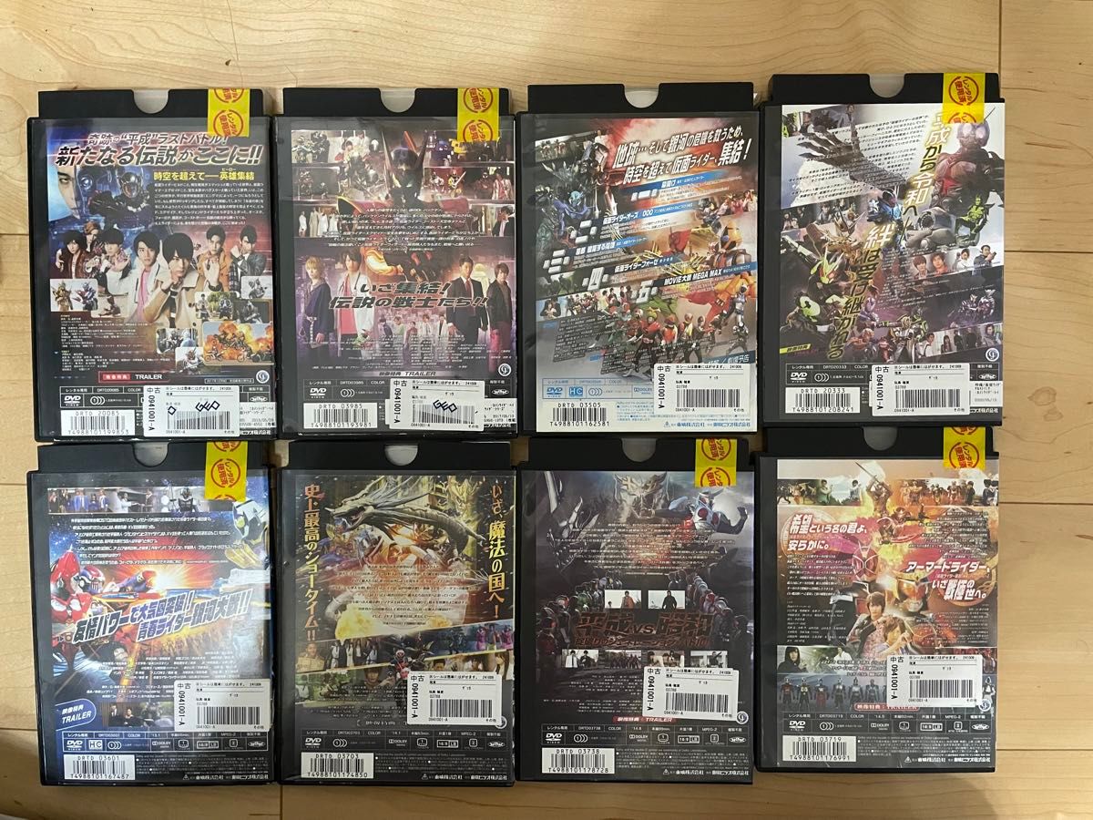 劇場版仮面ライダーDVD8枚まとめ売り DVD レンタル落ち｜Yahoo